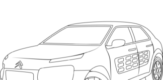 citroen cactus coloring book to print