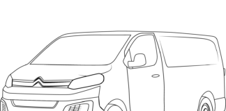 citroen delivery truck coloring book to print