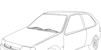 citroen saxo colouring book to print