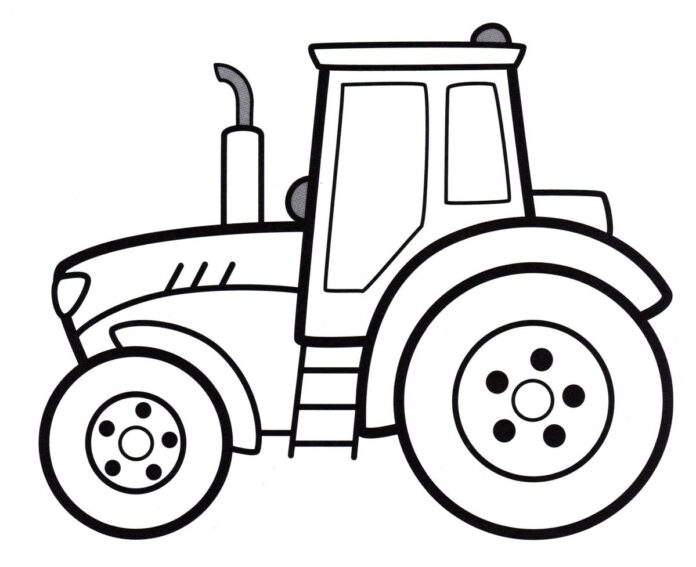 Traktor zum Ausmalbuch zum Ausdrucken