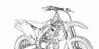 cross kawasaki Malbuch zum Ausdrucken