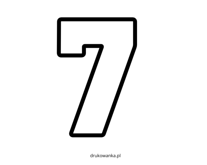 number 7 coloring page printable