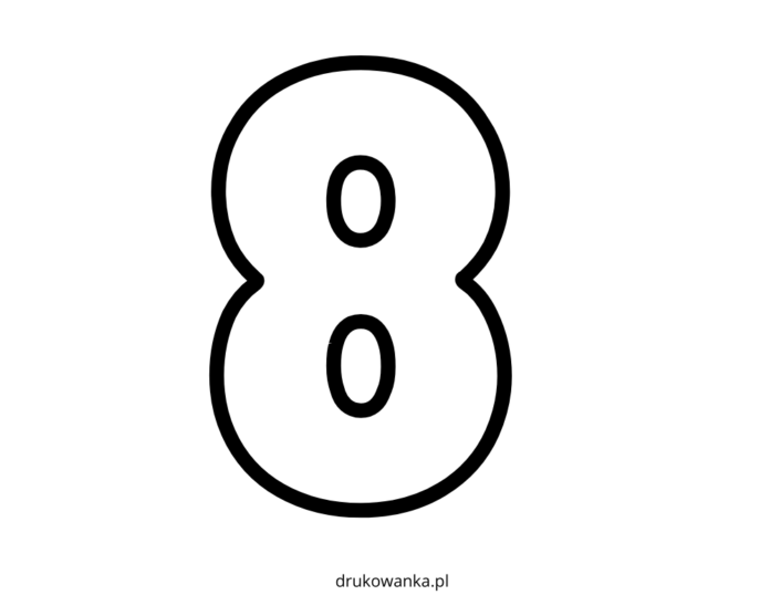 number 8 coloring page printable