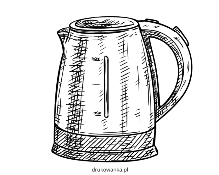 electric kettle coloring book to print