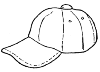 Čepice klobouk k vytisknutí obrázek