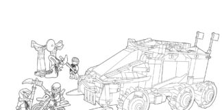 Lego-Panzer-Malbuch zum Ausdrucken