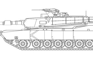 Panzer im Krieg Malbuch zum Ausdrucken