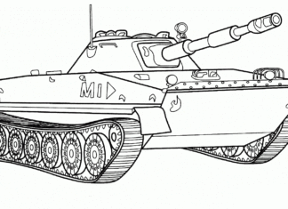 Panzer-Malbuch zum Ausdrucken