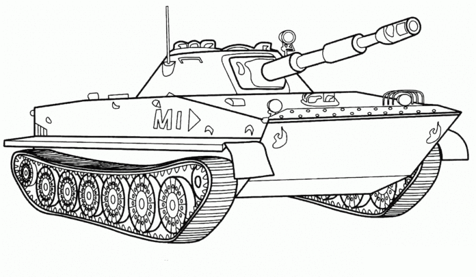ilustrácie tankov vymaľovánky na vytlačenie