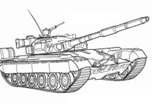 printable tiger tank coloring book