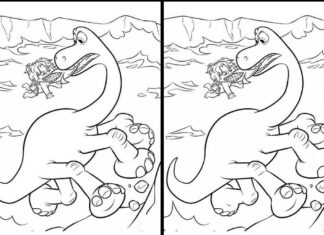 dinosaure trouver les différences livre de coloriage à imprimer