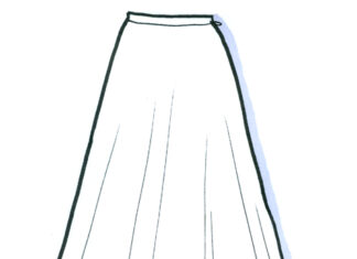 Lang nederdel til udskrivning billede