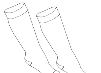 Dlhé ponožky obrázok na vytlačenie