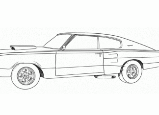 dodge challenger coloring book to print