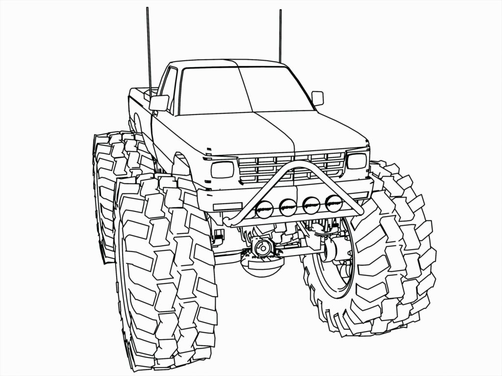 Kolorowanka Dodge ram monster truck do druku i online