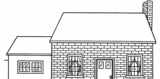 brick house coloring book to print