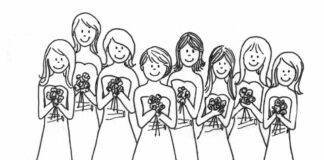 Bridesmaids printbare billede