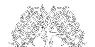 olive tree coloring book to print