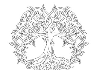 olive tree coloring book to print
