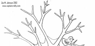 livre de coloriage d'arbres d'hiver à imprimer