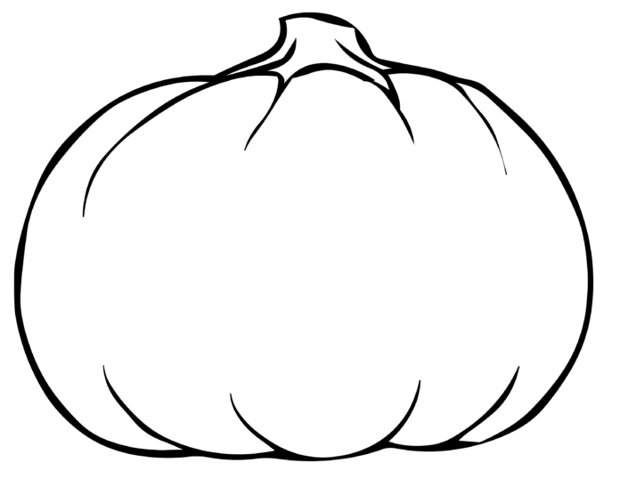 pumpkin for kids coloring book to print