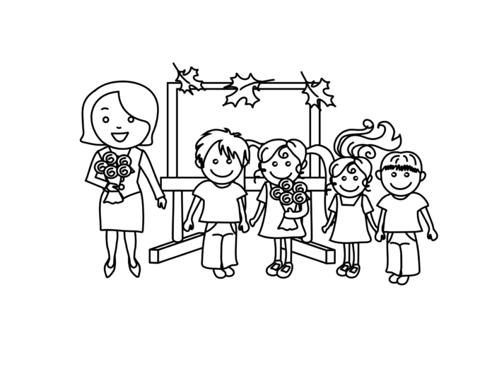 school day coloring page printable