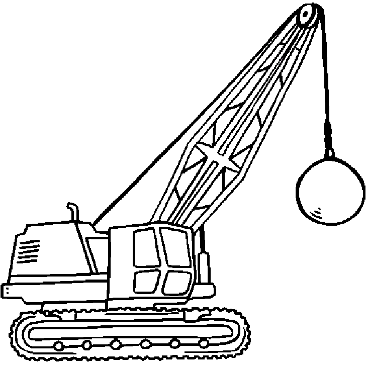 crane with a ball coloring book to print