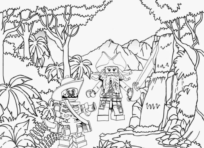 lego jungle coloring book to print