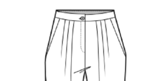 Elegante imagen de pantalón para imprimir