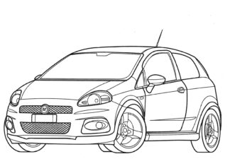 fiat tipo colouring book to print