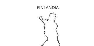 livre de coloriage de la carte de la Finlande à imprimer