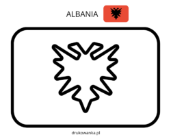 Flag Of Albania Coloring Book To Print And Online