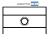 argentinsk flag malebog til udskrivning