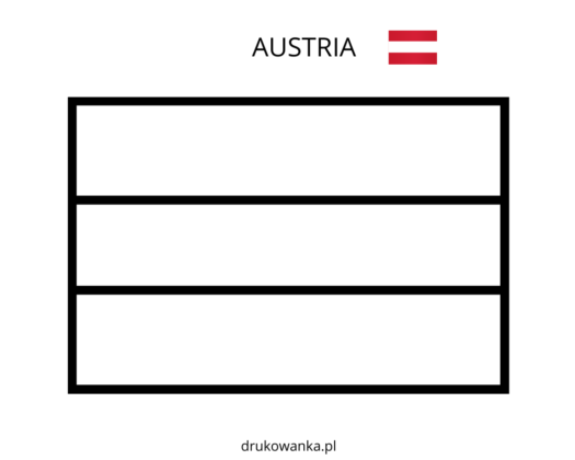 Austria Flag coloring book to print and online