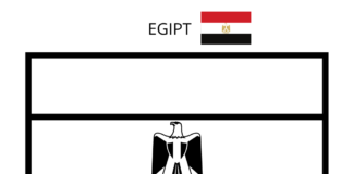 egyptin lippu värityskirja tulostettava