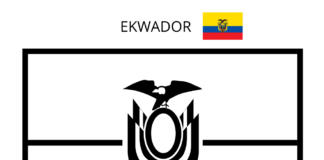 ecuadors flagga målarbok som kan skrivas ut