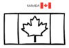 drapeau canadien - page à colorier imprimable