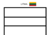 flaga litwy kolorowanka do drukowania