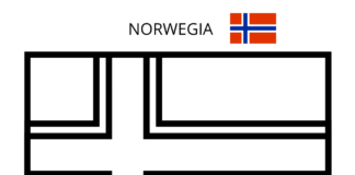 bandiera della norvegia da colorare pagina stampabile