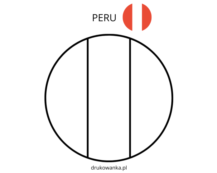 livre de coloriage du drapeau du Pérou à imprimer
