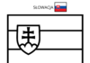 Slovakiens flagga målarbok som kan skrivas ut