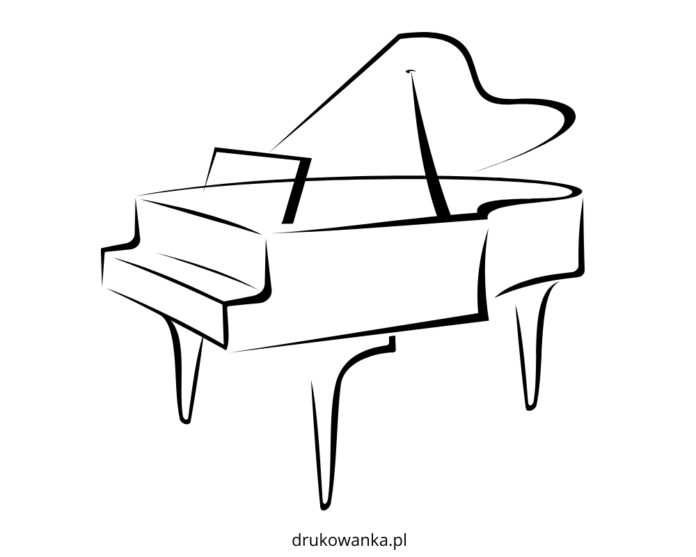 Klavier-Malbuch zum Ausdrucken