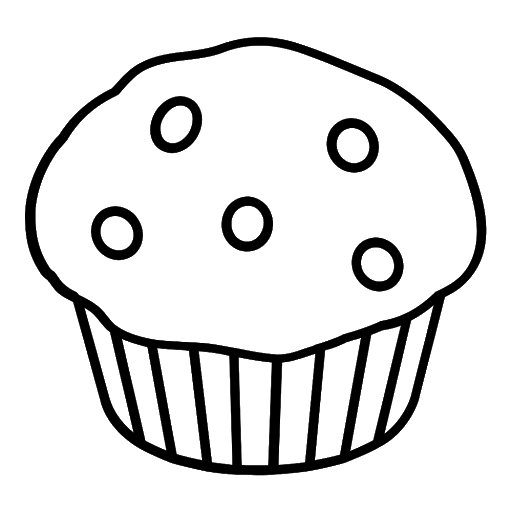 hot muffin coloring book to print