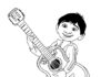 guitar playing coloring book to print