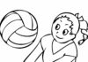 volleyball malebog til udskrivning
