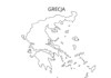 mapa Grécka na vyfarbenie k vytlačeniu