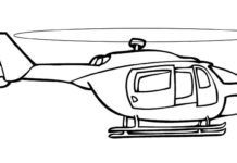helicóptero para niños libro para colorear para imprimir