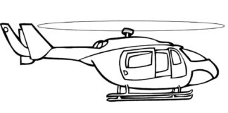 helicopter for kids coloring book to print