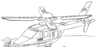 lego helicopter coloring book to print