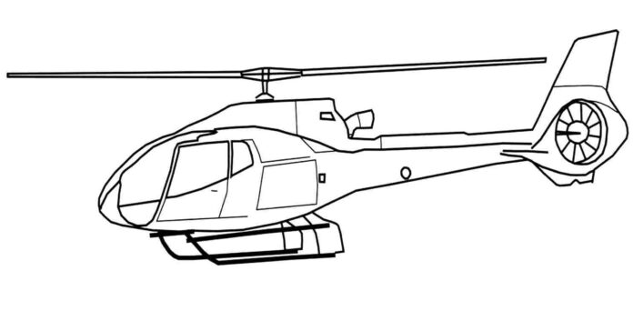 sotilashelikopteri värityskirja tulostettava